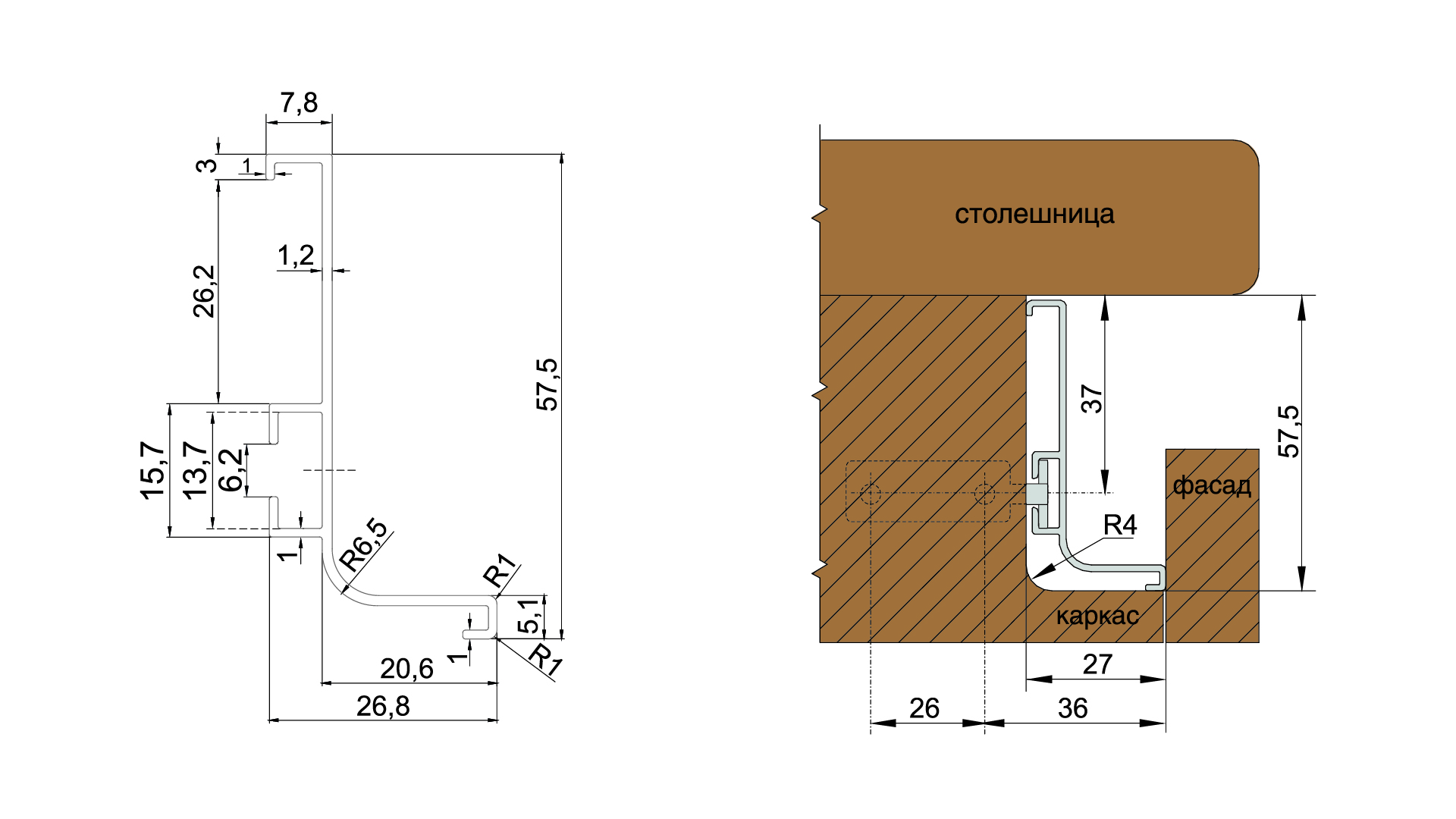 Мебельная ручка GOLA BALANCE RP051BL.1/000/4100 | Купить в интернет .